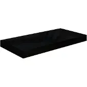 vidaXL Étagère murale flottante Noir brillant 50x23x3,8 cm MDF