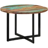 vidaXL Table de salle à manger 110x75 cm vieux bois massif