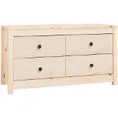 vidaXL Armoire d'appoint 100x40x54 cm Pin massif