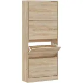 vidaXL Armoire à chaussures Chêne sonoma 63x24x147cm Bois d'ingénierie