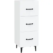 vidaXL Sideboard Blanc 34,5x34x90 cm Bois composite