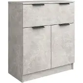 vidaXL Sideboard gris béton 60x30x70 cm Bois composite
