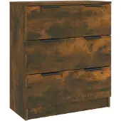 vidaXL Sideboard chêne fumé 60x30x70 cm bois composite