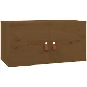 vidaXL Armoire murale Marron miel 60x30x30 cm Bois de pin massif