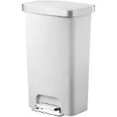 EKO - Hana poubelle à pédale 45 litres - Plastique - Blanc