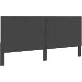 vidaXL Tête de lit Gris foncé Tissu 200x200 cm