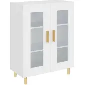 vidaXL Sideboard Blanc 69,5x34x90 cm Bois composite
