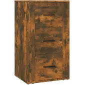 vidaXL Sideboard chêne fumé 40x33x70 cm bois composite