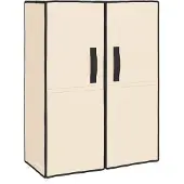 vidaXL Armoire à chaussures Crème 60x28x90 cm Tissu