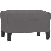 vidaXL Repose-pied Gris 60x50x41 cm Similicuir