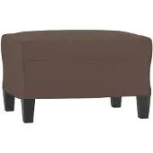 vidaXL Repose-pied Marron 60x50x41 cm Similicuir