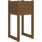 vidaXL Jardinière Marron miel 40x40x81 cm Bois massif de pin