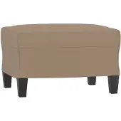 vidaXL Repose-pied Cappuccino 60x50x41 cm Similicuir