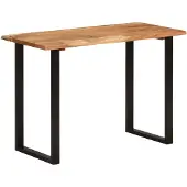 vidaXL Table de salle à manger 110x50x76 cm en bois massif d'acacia