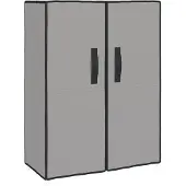 vidaXL Armoire à chaussures Gris 60x28x90 cm Tissu