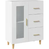 vidaXL Sideboard Blanc 69,5x34x90 cm Bois composite