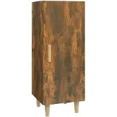 vidaXL Sideboard chêne fumé 34,5x34x90 cm bois composite