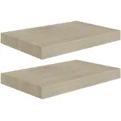 vidaXL Étagères murales flottantes 2 pcs chêne 40x23x3,8 cm MDF