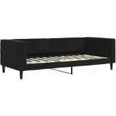 vidaXL Lit de jour noir 90x200 cm velours