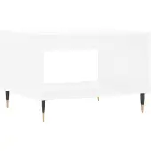 vidaXL Table basse blanche 60x50x40 cm Bois composite