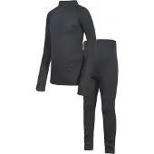 Trespass Ensemble de sous-vêtements thermiques Junior Unite 360 Noir