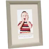 Deknudt Cadre photo aspect peint beige avec zone de texte (avec texte en français) 10x15 S54SF3