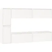 vidaXL Armoires TV 6 pcs. Blanc Pin massif