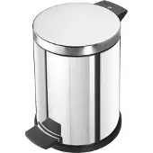Hailo Poubelle à pédale Solid M 12 L Acier inoxydable
