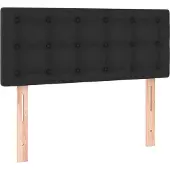 vidaXL Tête de lit noir 100x5x78/88 cm similicuir