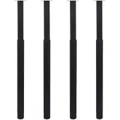 vidaXL Pieds de table télescopiques 4 pcs. noir 710 - 1100 mm
