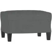 vidaXL Repose-pied Gris foncé 60x50x41 cm Tissu
