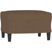 vidaXL Repose-pied Marron 60x50x41 cm Tissu