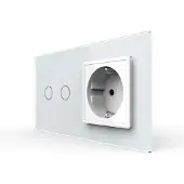 Livolo Communiquez avec WeepontactDoos | Maison intelligente | ON / OFF | Blanc | Livo