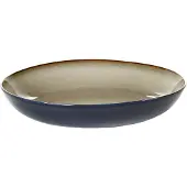 Serax Terres de Rêves Assiette Creuse L | Misty Gray|Dark Blue