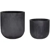Hubsch Pots Villa Noir (série De 2) | 850601