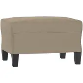 vidaXL Repose-pied Taupe 60x50x41 cm Tissu microfibre
