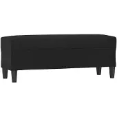 vidaXL Banc Noir 100x35x41 cm Similicuir
