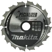 Makita Kreissägeblatt, SPECIALISED TCT T.C.T - 190 x 30 mm - 16 Zähne - Holz