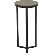 Light & Living colonne Retiro noir mat avec bronze ancien brut - Ø30x60 cm