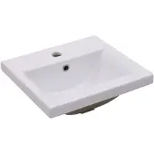 vidaXL lavabo encastré 42x39x18 cm céramique blanc