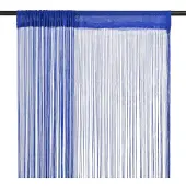 vidaXL Rideau en fils 2 pcs 100 x 250 cm Bleu
