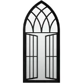 vidaXL Miroir noir 100x45 cm Fer pour l'intérieur