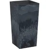 vidaXL Jardinière et intérieur amovible anthracite PP aspect béton