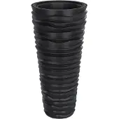 vidaXL Jardinière et intérieur amovible anthracite aspect rainuré