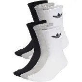 Adidas Originals Chaussettes 'Trefoil Cushion' gris / gris chiné / noir / blanc
