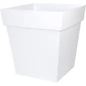 Eda Pot de Plante EDA en Polypropylène Blanc 32x32x32 cm