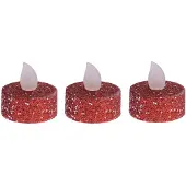 PerfectLED 6 BOUGIES CHAUFFE-PLAT LED BLANC CHAUD 3.8CM ROUGE