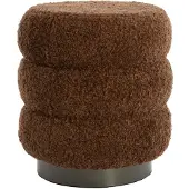Light & Living Tabouret Marron-Mat Noir Jobbi Ø 40 x 45cm