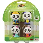 Klorofil Pack de 4 personnages Klorofil Famille Panda