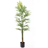 Present Time Kunstplant Gold Palm Tree Large - Groen - 65x65x160cm - Modern (160 cm)